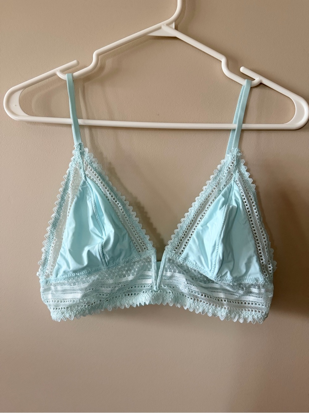 Garage - Light Blue Lace Triangle Bralette